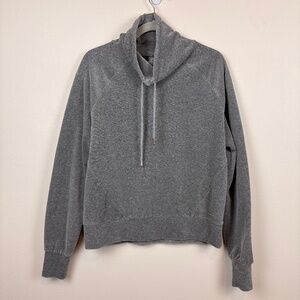Sweaty Betty Gray Funnel Neck Pullover - Size Medium